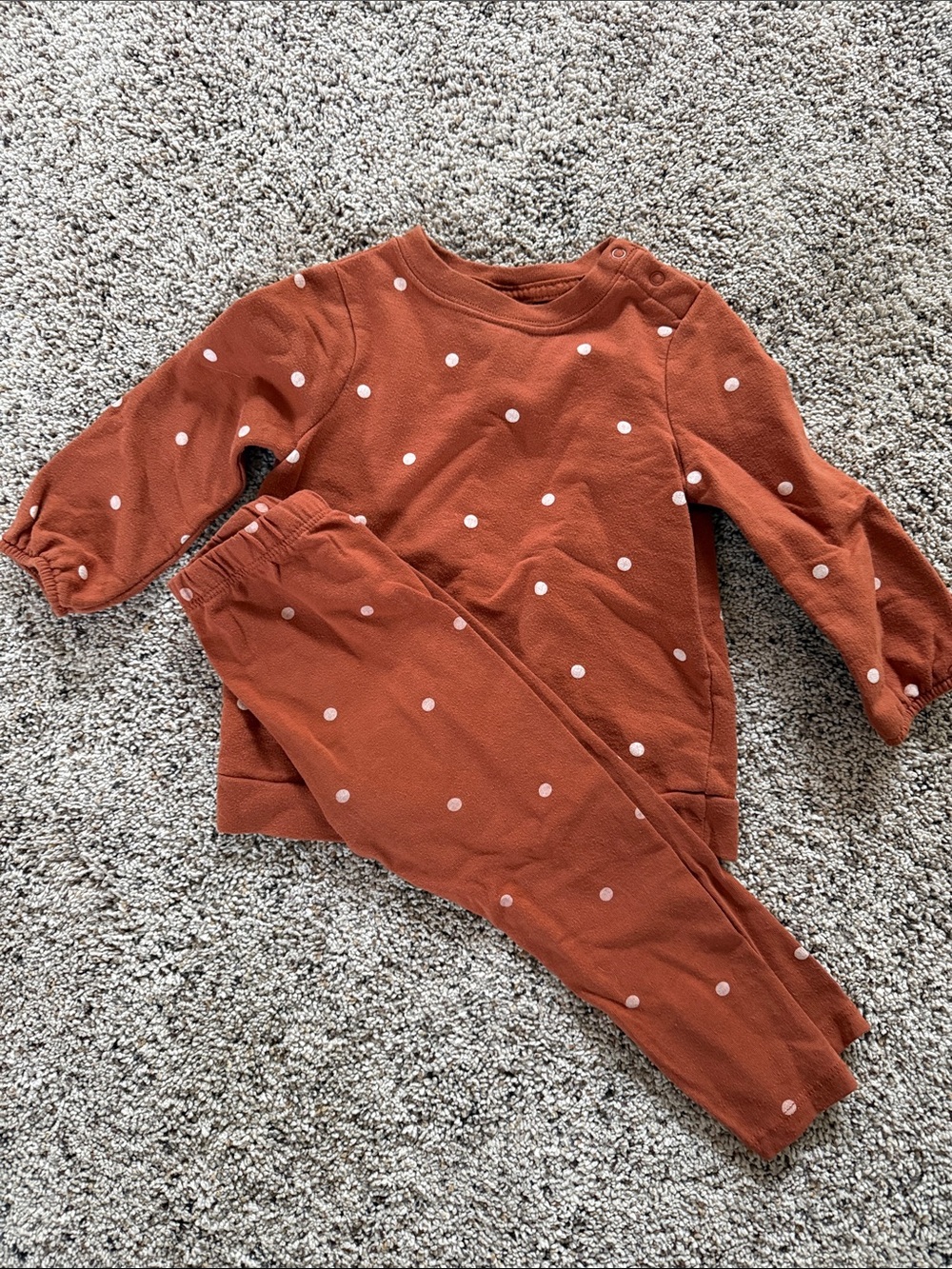 Cat & Jack Rust Dot Pajama Set